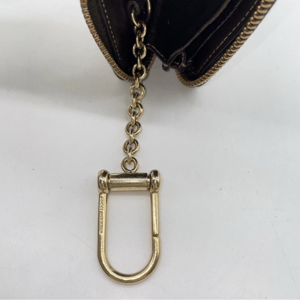 Gucci Wallet Gucci GG Canvas Beige/Brown Leather Coin Purse W/Box  well used - Picture 12 of 16